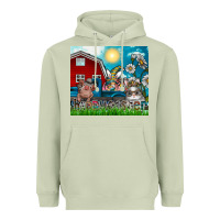 Matcha happy easter Heavyweight Hoodie - CowhideDigitalArt