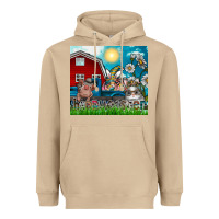 Mushroom happy easter Heavyweight Hoodie - CowhideDigitalArt