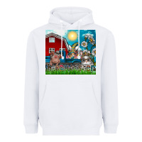 White happy easter Heavyweight Hoodie - CowhideDigitalArt