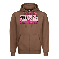 Chestnut You Are My Favorite Notification Zipper Hoodie - FaDigitalArtStudio