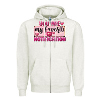 Oatmeal Heather You Are My Favorite Notification Zipper Hoodie - FaDigitalArtStudio