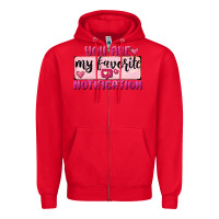 Red You Are My Favorite Notification Zipper Hoodie - FaDigitalArtStudio