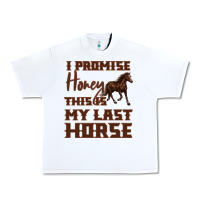 White I Promise Honey This Is My Last Horse Urban Heavy Tee - Bettercallsaul