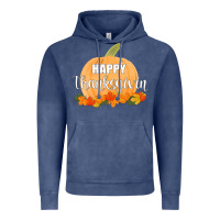 Vintage Denim Happy Thanksgiving Vintage Hoodie - Bettercallsaul