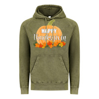 Vintage Olive Happy Thanksgiving Vintage Hoodie - Bettercallsaul
