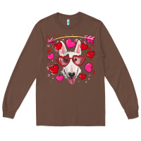 Chestnut Valentine's day  bull terrier Long Sleeve Tee - RanaPortraitStore