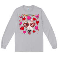 Moon Dust Valentine's day  bull terrier Long Sleeve Tee - RanaPortraitStore