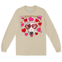 Mushroom Valentine's day  bull terrier Long Sleeve Tee - RanaPortraitStore