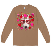 Toasted Coconut Valentine's day  bull terrier Long Sleeve Tee - RanaPortraitStore