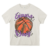 Cream game day Heavy Core Tee - MaliasSmallBusiness