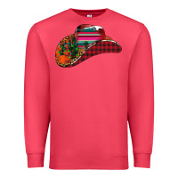 Cardinal Christmas Cowboy Premium Sweatshirt - CowhideDigitalArt