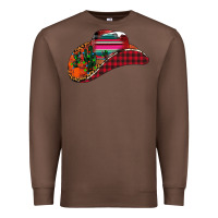 Chestnut Christmas Cowboy Premium Sweatshirt - CowhideDigitalArt