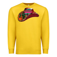 Lemon Christmas Cowboy Premium Sweatshirt - CowhideDigitalArt
