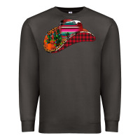 Smoke Christmas Cowboy Premium Sweatshirt - CowhideDigitalArt