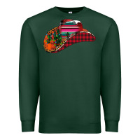 Sports Green Christmas Cowboy Premium Sweatshirt - CowhideDigitalArt