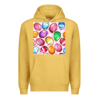 Antique Gold Easter Eggs Seamless Pattern Premium Hoodie - BundleAndBundleShop