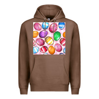 Chestnut Easter Eggs Seamless Pattern Premium Hoodie - BundleAndBundleShop
