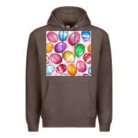 Coffee Easter Eggs Seamless Pattern Premium Hoodie - BundleAndBundleShop