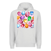 Dove Grey Easter Eggs Seamless Pattern Premium Hoodie - BundleAndBundleShop
