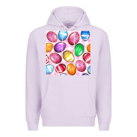 Lilac Easter Eggs Seamless Pattern Premium Hoodie - BundleAndBundleShop