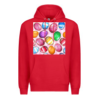 Red Easter Eggs Seamless Pattern Premium Hoodie - BundleAndBundleShop