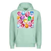 Seafoam Easter Eggs Seamless Pattern Premium Hoodie - BundleAndBundleShop