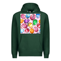 Sports Green Easter Eggs Seamless Pattern Premium Hoodie - BundleAndBundleShop