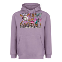 Lavender happy easter day baseball Heavyweight Hoodie - CowhideDigitalArt