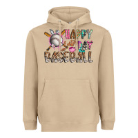 Mushroom happy easter day baseball Heavyweight Hoodie - CowhideDigitalArt