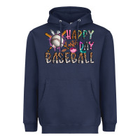Navy happy easter day baseball Heavyweight Hoodie - CowhideDigitalArt