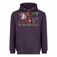 Plum happy easter day baseball Heavyweight Hoodie - CowhideDigitalArt