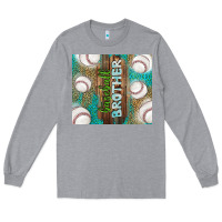Heather Grey baseball brother Long Sleeve Tee - TumblerDesignByShophia