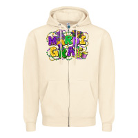 Sandshell mardi gras Zipper Hoodie - FaDigitalArtStudio