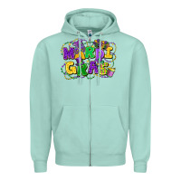 Seafoam mardi gras Zipper Hoodie - FaDigitalArtStudio