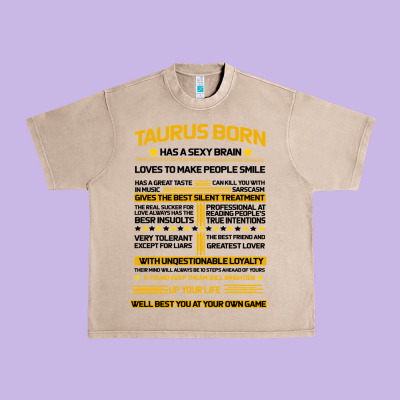 Taurus Facts Urban Heavy Tee Designed By Bettercallsaul