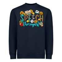 Navy speech therapist Heavyweight Sweatshirt - OliviaCreatesArt