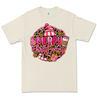 Pink Merry Christmas Premium Tee | Teevron