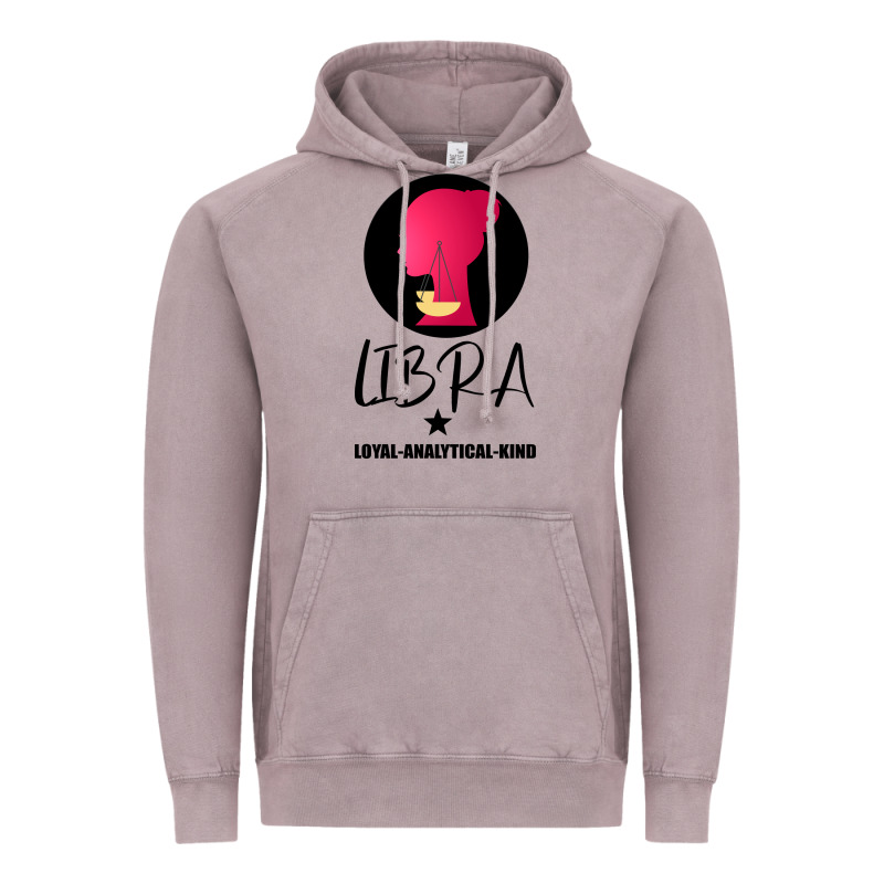 Libra Zodiac Sign Horoscope Birth Gift Girl Vintage Hoodie by Bettercallsaul | Teevron