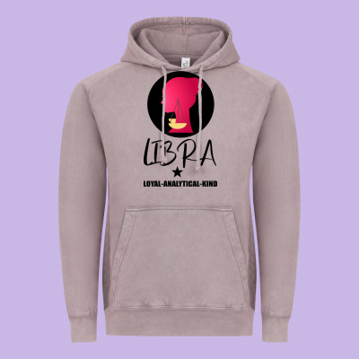 Libra Zodiac Sign Horoscope Birth Gift Girl Vintage Hoodie Designed By Bettercallsaul
