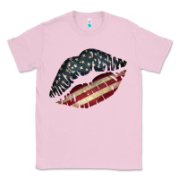 Bubblegum Pink Vintage American Flag Lips Classic Tee - Bettercallsaul