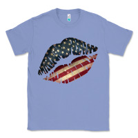 Colony Blue Vintage American Flag Lips Classic Tee - Bettercallsaul