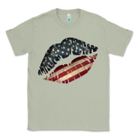 Matcha Vintage American Flag Lips Classic Tee - Bettercallsaul