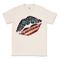 Natural Vintage American Flag Lips Classic Tee - Bettercallsaul