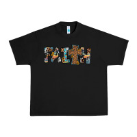 Black faith cross Urban Heavy Tee - JahusDesignShop