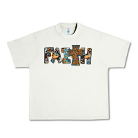 Pistachio faith cross Urban Heavy Tee - JahusDesignShop