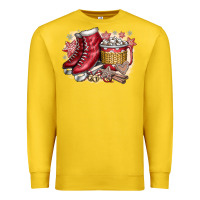 Lemon Christmas Ice Skating Premium Sweatshirt - CowhideDigitalArt