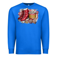 True Royal Christmas Ice Skating Premium Sweatshirt - CowhideDigitalArt