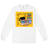 White life is better with cats and books Long Sleeve Tee - TumblerDesignByShophia