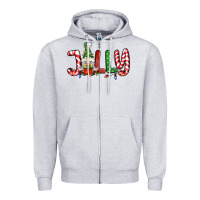 Heather Grey jolly gnome Zipper Hoodie - BundleAndBundleShop