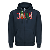 Navy jolly gnome Zipper Hoodie - BundleAndBundleShop